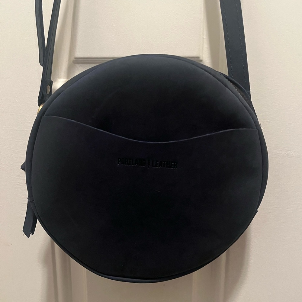 Portland Leather Deep Water Large Circle Crossbody